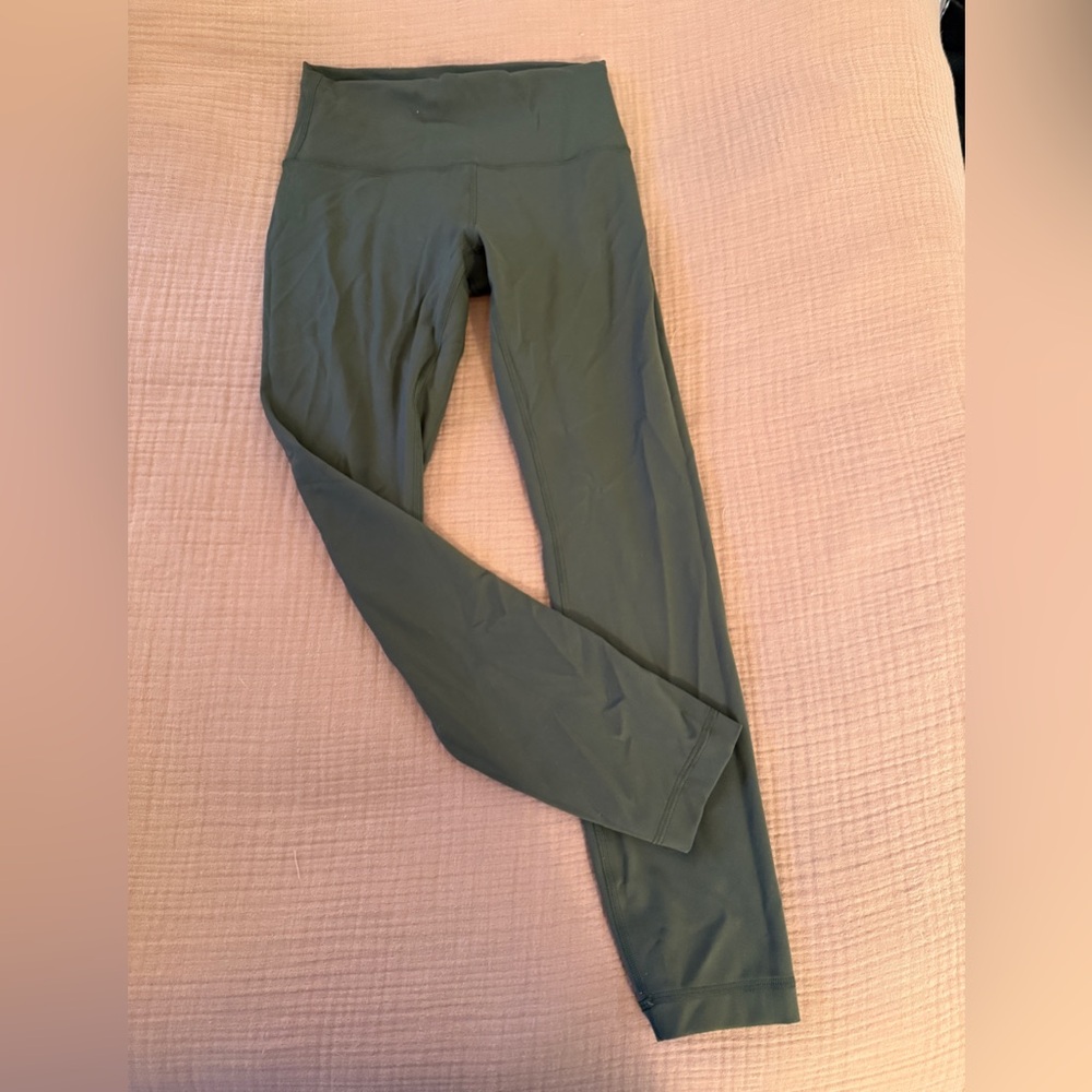 Lululemon Olive Green High-Waisted Leggings